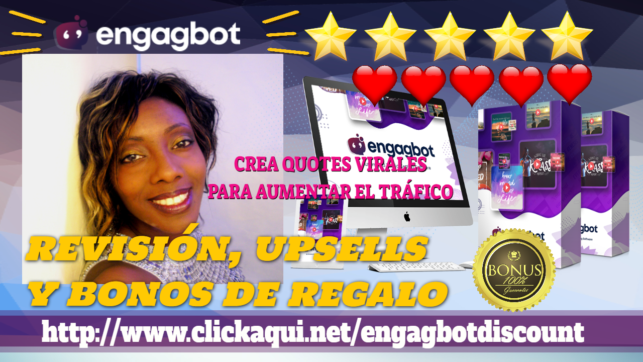 ENGAGBOT. Revision y Bonos ⭐️⭐️⭐️⭐️✨✨ CREADOR DE QUOTES VIRALES